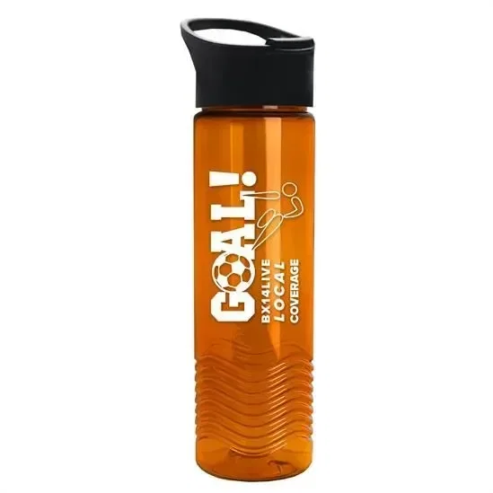 Wave Tritan® Bottle with Pop-Up Lid (24 oz.) — view 2