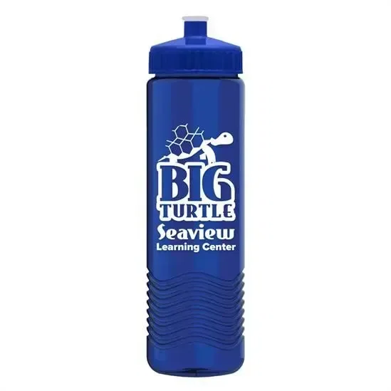 Wave Tritan® Bottle with Push-Pull Lid (24 oz.) — view 2