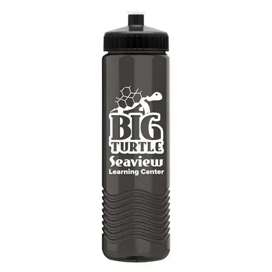 Wave Tritan® Bottle with Push-Pull Lid (24 oz.) — view 3