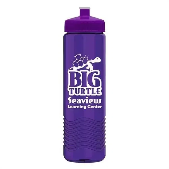 Wave Tritan® Bottle with Push-Pull Lid (24 oz.) — view 6