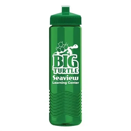 Wave Tritan® Bottle with Push-Pull Lid (24 oz.) — view 7