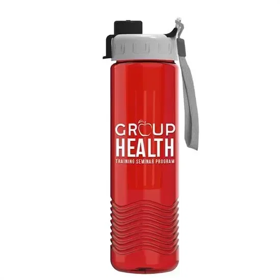 Wave Tritan® Bottle with Quick-Snap Lid and Infuser ( 24 oz.) — view 2