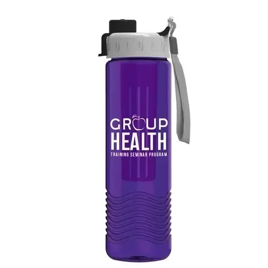 Wave Tritan® Bottle with Quick-Snap Lid and Infuser ( 24 oz.) — view 5