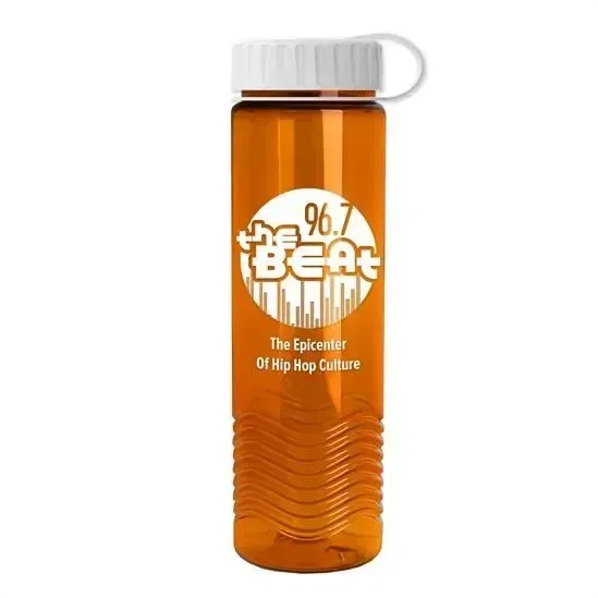 Wave Tritan® Bottle with Tethered Lid (24 oz.)