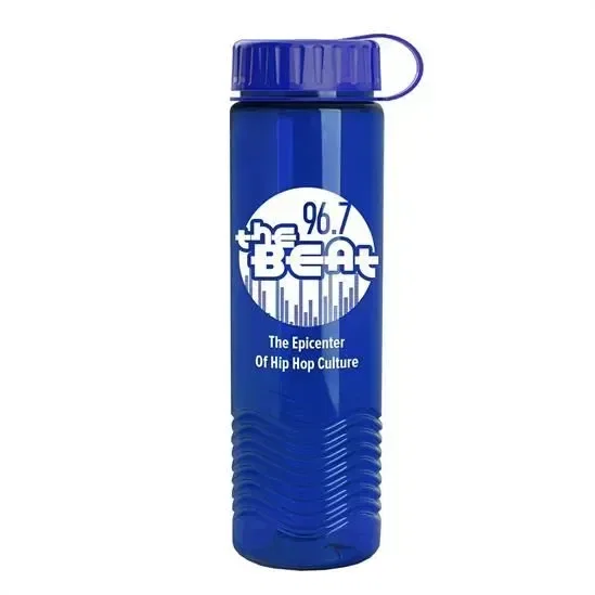 Wave Tritan® Bottle with Tethered Lid (24 oz.) — view 10