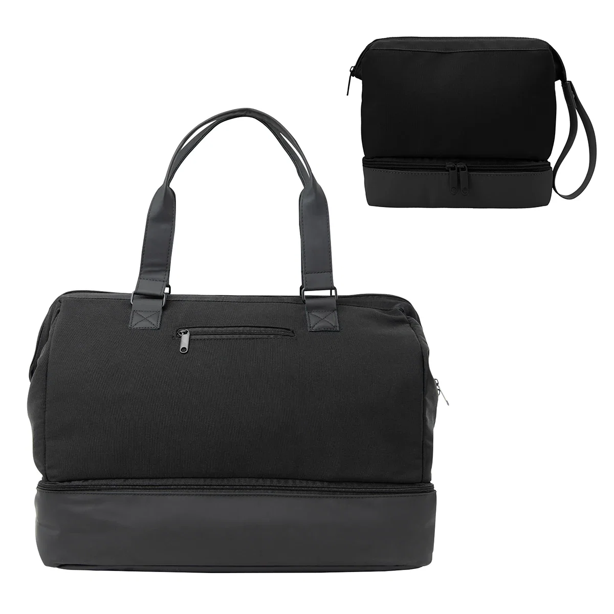 Large duffel measuring nineteen inches wide
