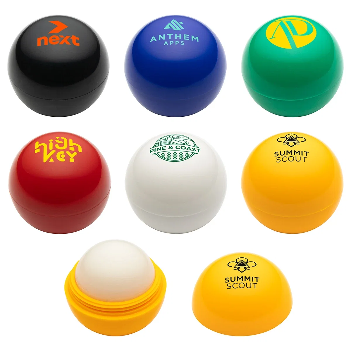 Well-Rounded convex lip balm tube with SPF 15 sunscreen and vanilla flavor