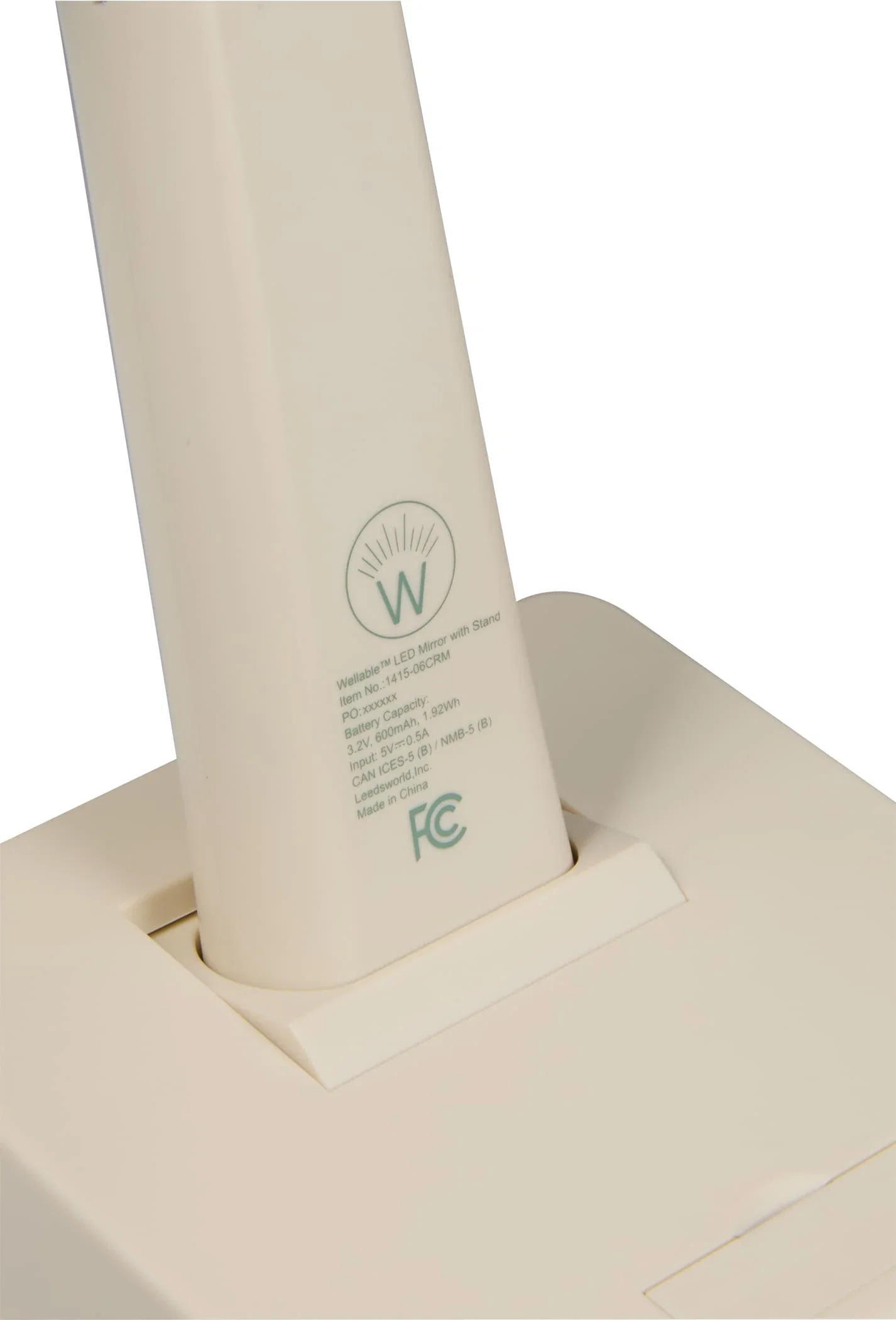 Wellable™ LED Mirror with Stand — view 3