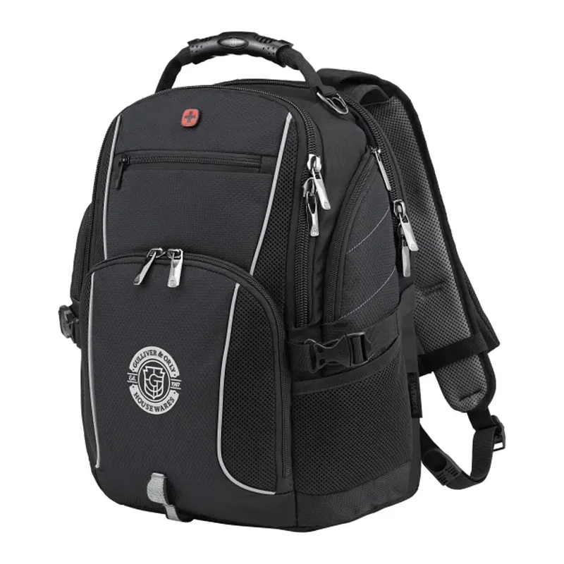 Custom Branded Wenger Pro II Computer Backpack - 17" — view 16