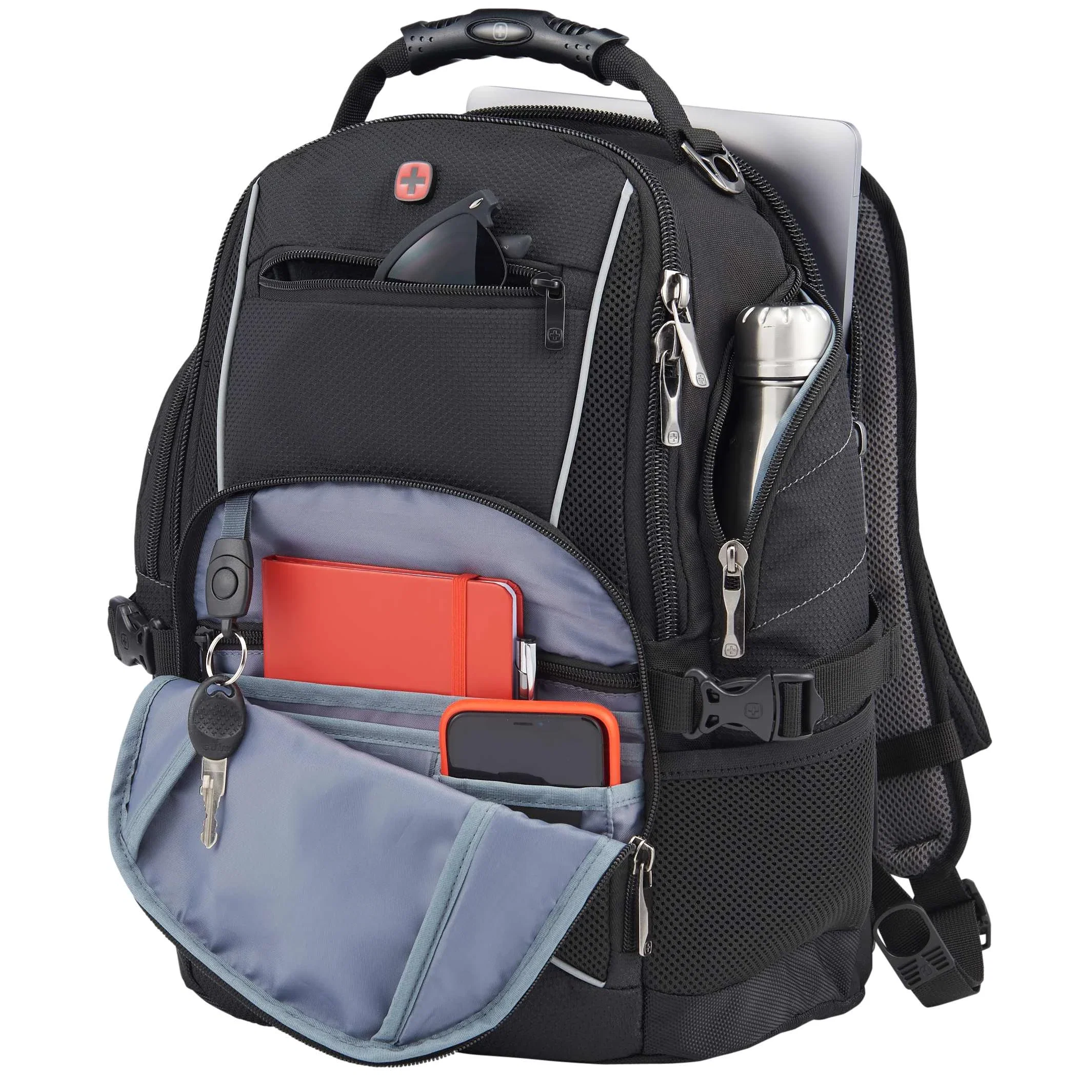 Custom Branded Wenger Pro II Computer Backpack - 17" — view 19