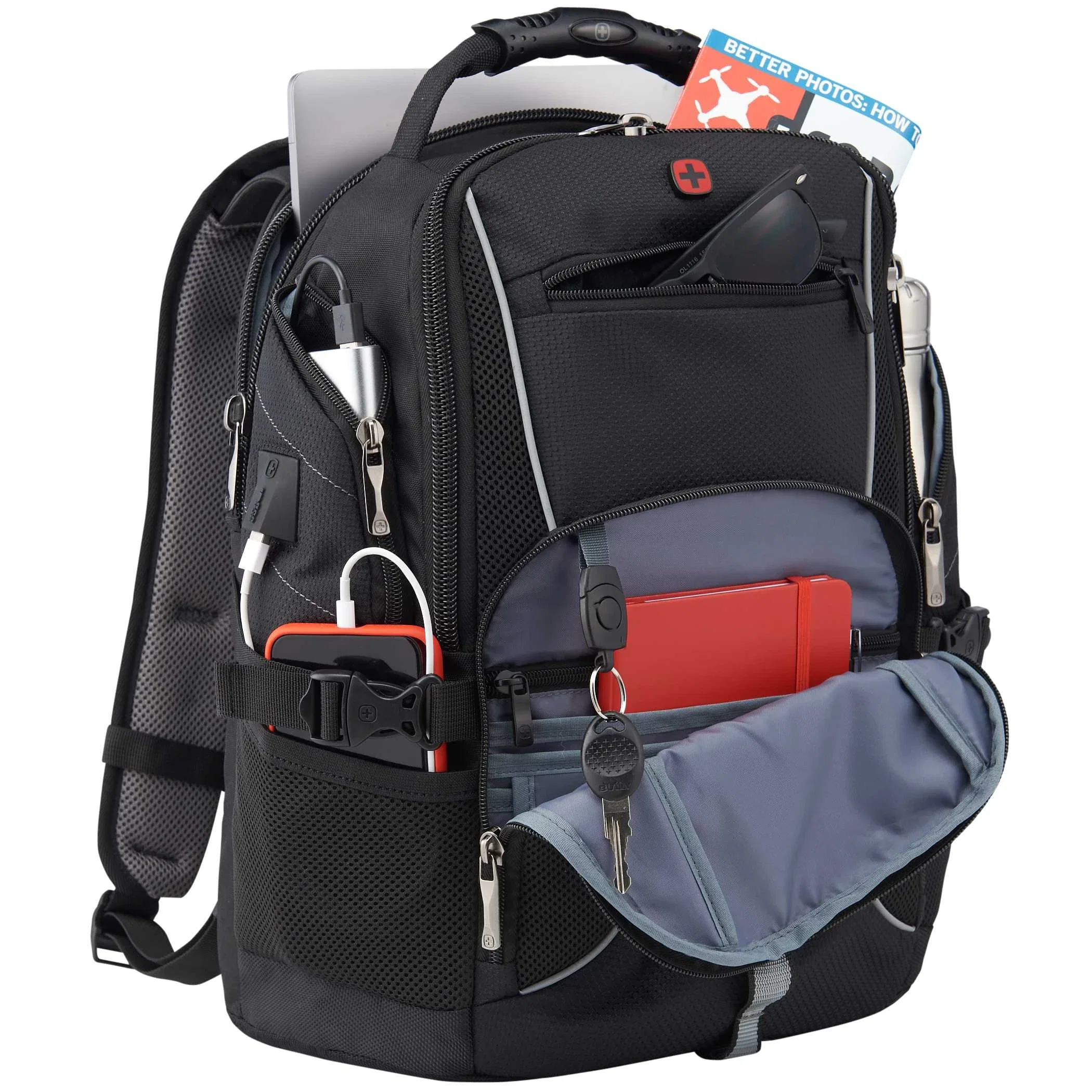 Custom Branded Wenger Pro II Computer Backpack - 17" — view 20