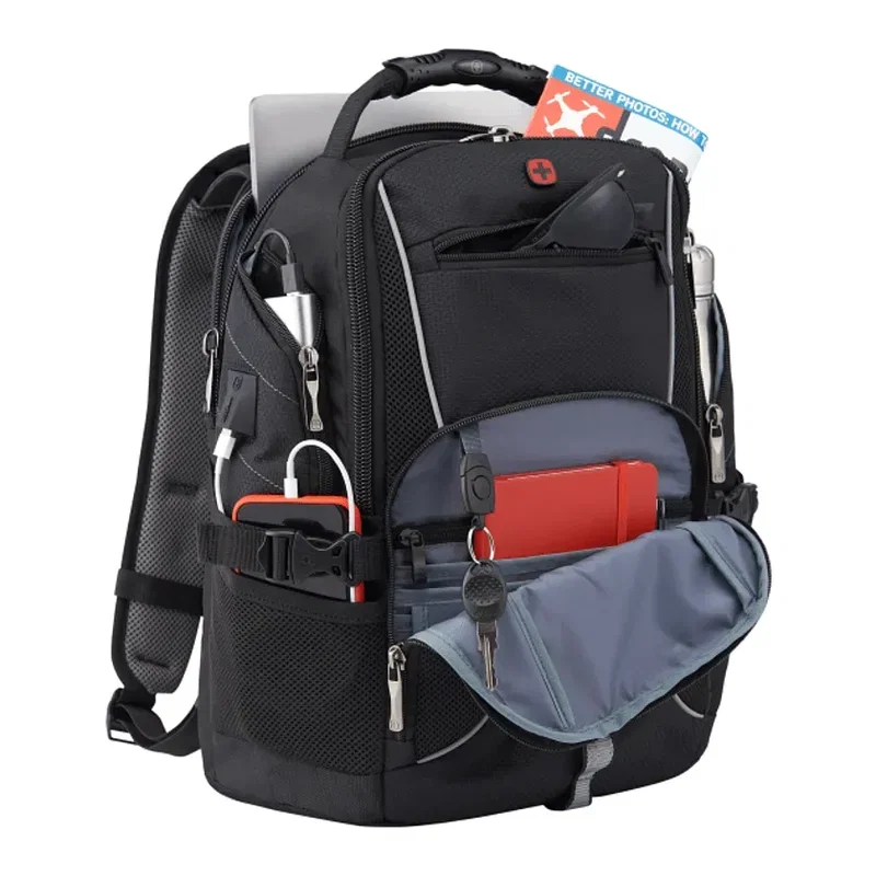 Custom Branded Wenger Pro II Computer Backpack - 17" — view 3
