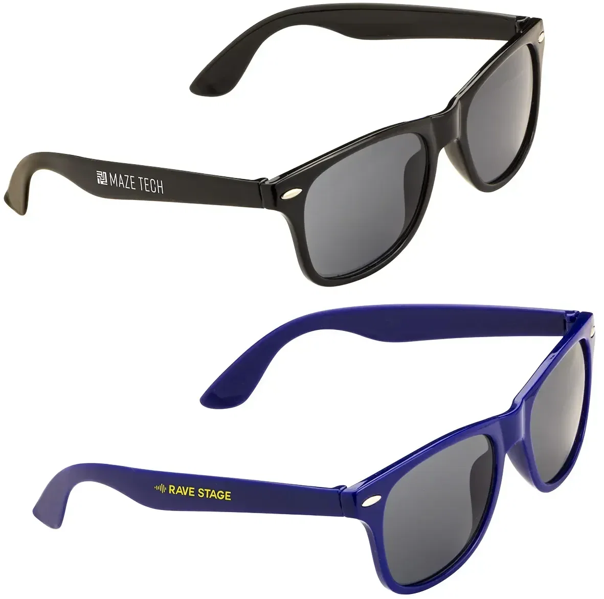 Westgate recycled UV400 sunglasses, custom branded eco sunglasses, front hero view