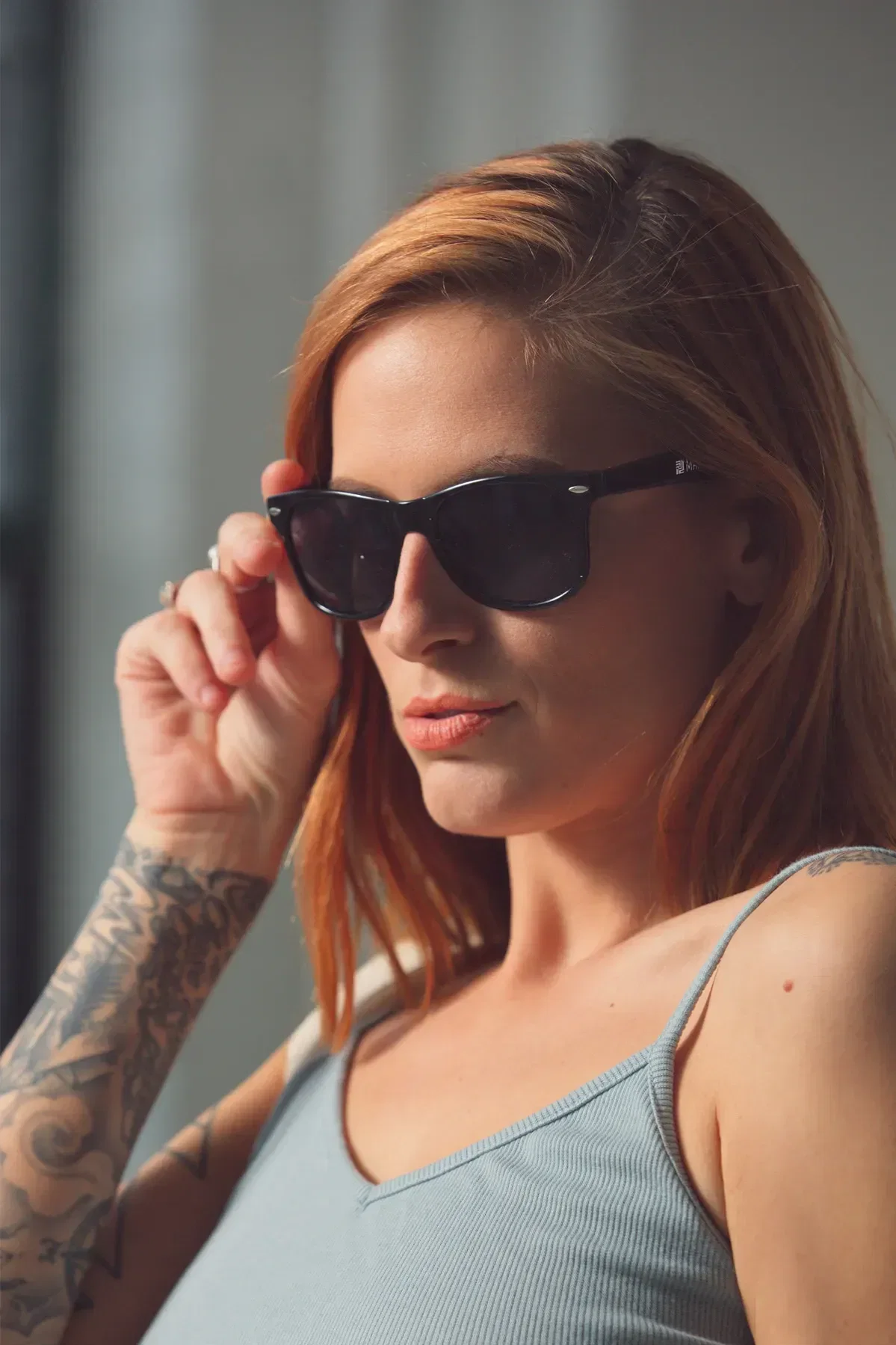 Westgate Recycled UV400 Sunglasses being worn