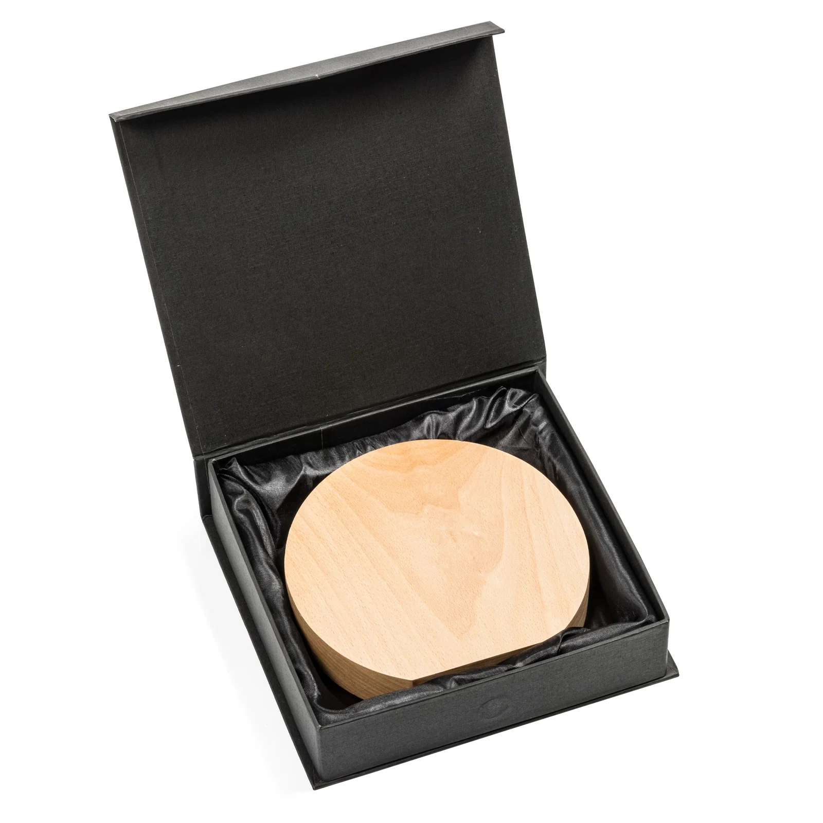 Custom Thick Freestanding Beechwood Circle Award for retirement presentations