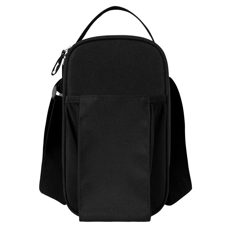 Rear panel resting flat against the wearer's back