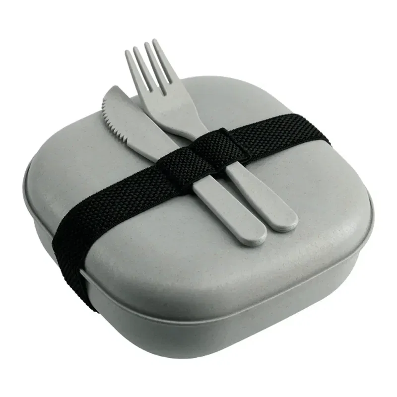 Wheat Straw Food Storage with Utensils — view 13