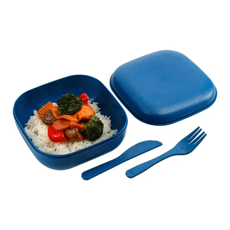 Wheat Straw Food Storage with Utensils — view 8