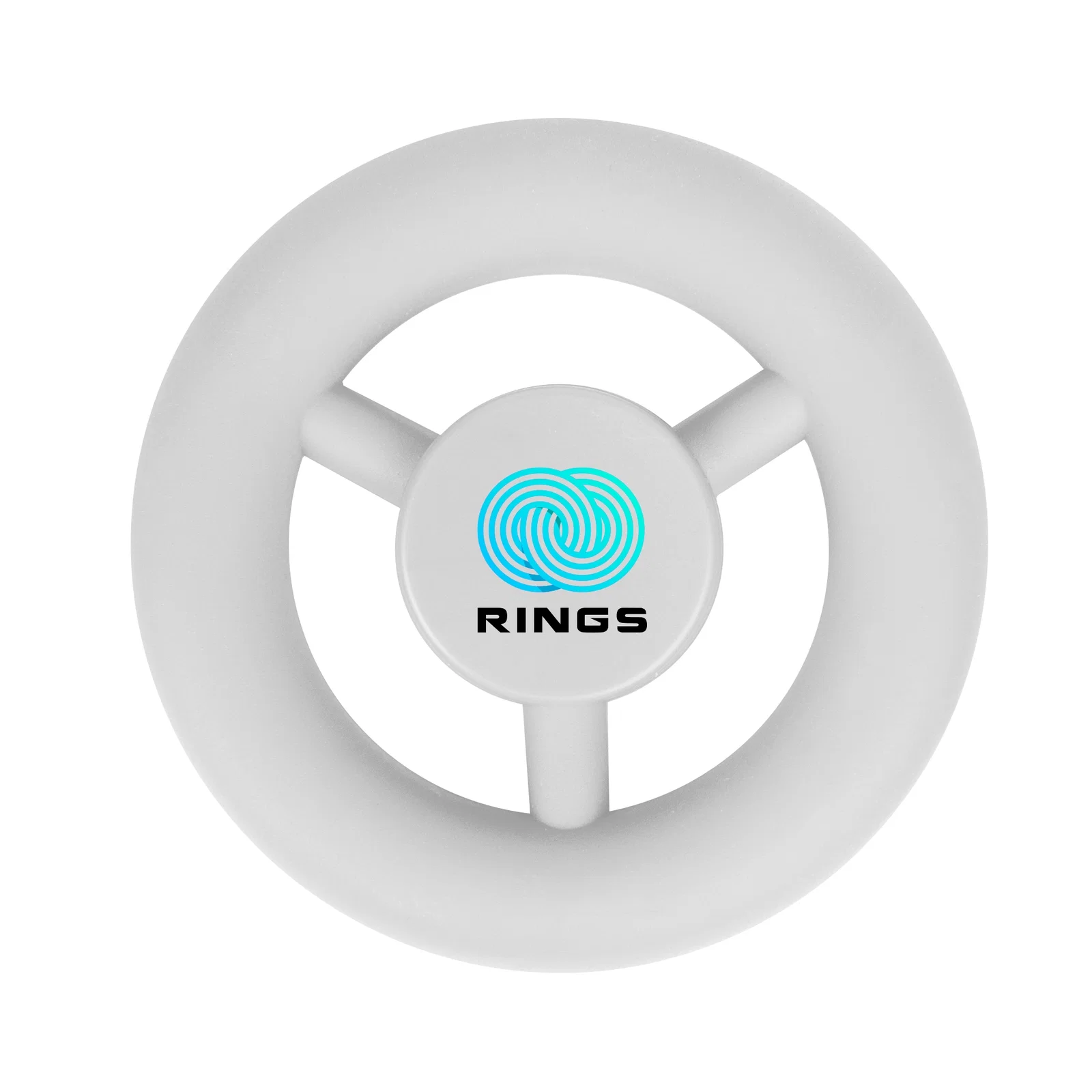 Round fidget spinner measuring three inches across