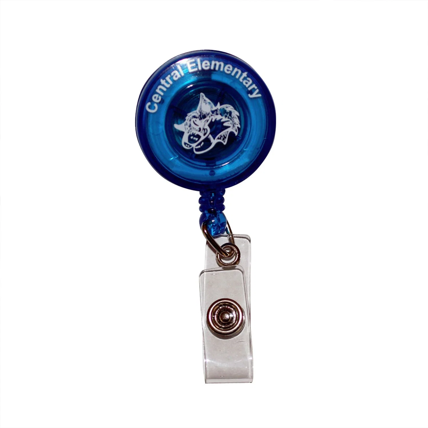Whirlback Retractable Badge Holder — Sky Blue — view 2