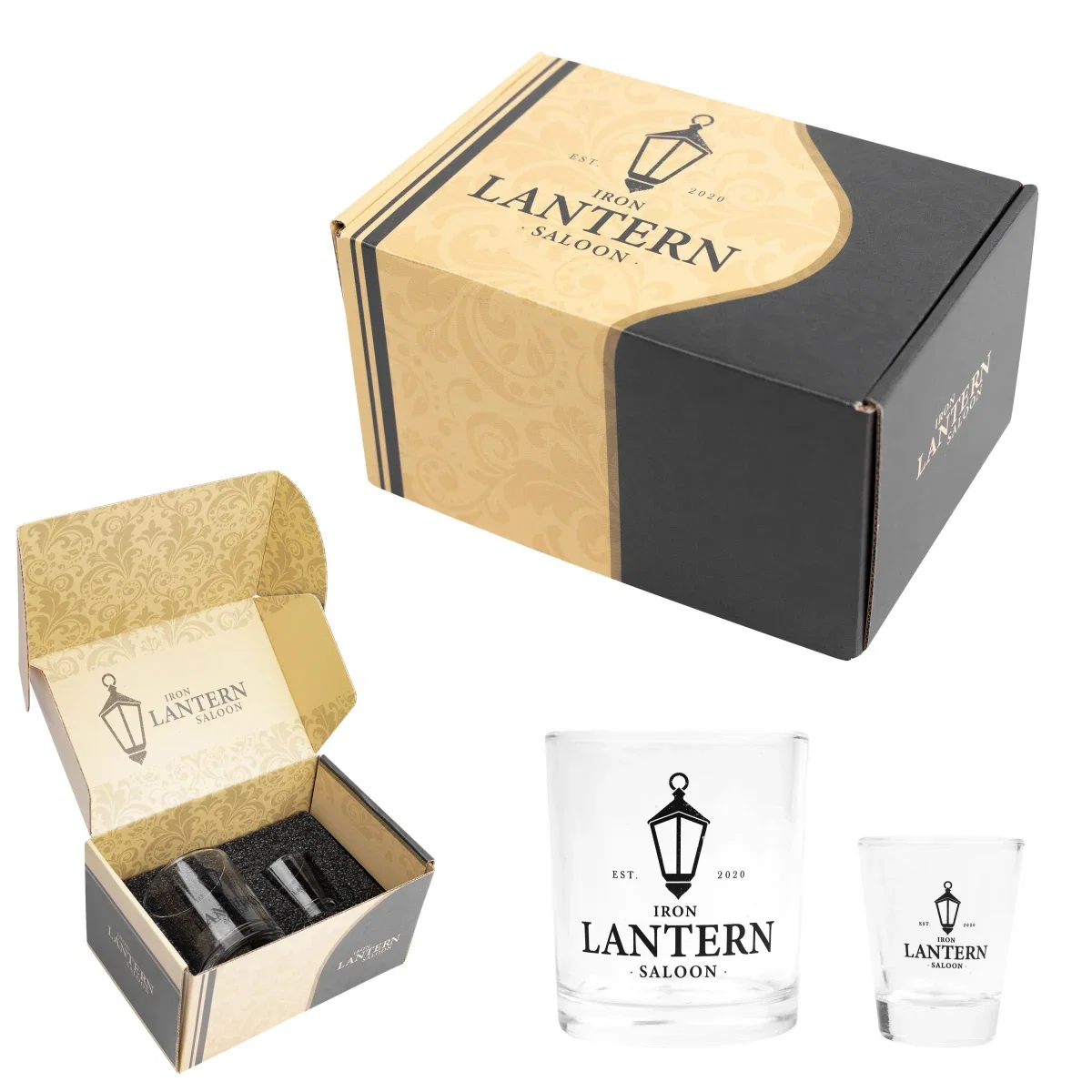 Whiskey Duo Gift Set With Custom Box — view 2