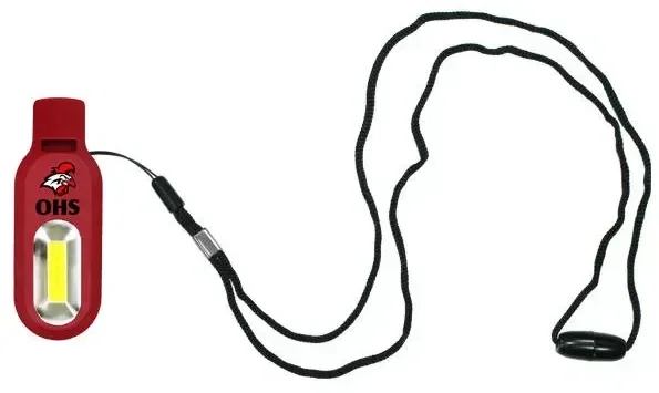 COB Light Whistle Lanyard with Logo - Promotional Safety Item — view 8