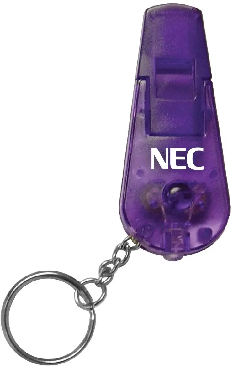 Whistle Keychain with LED Light — view 4