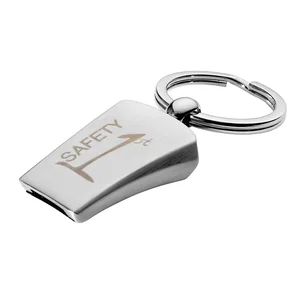 Metal Whistle Key Tag with Large Imprint