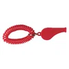 Whistle With Coil in Red