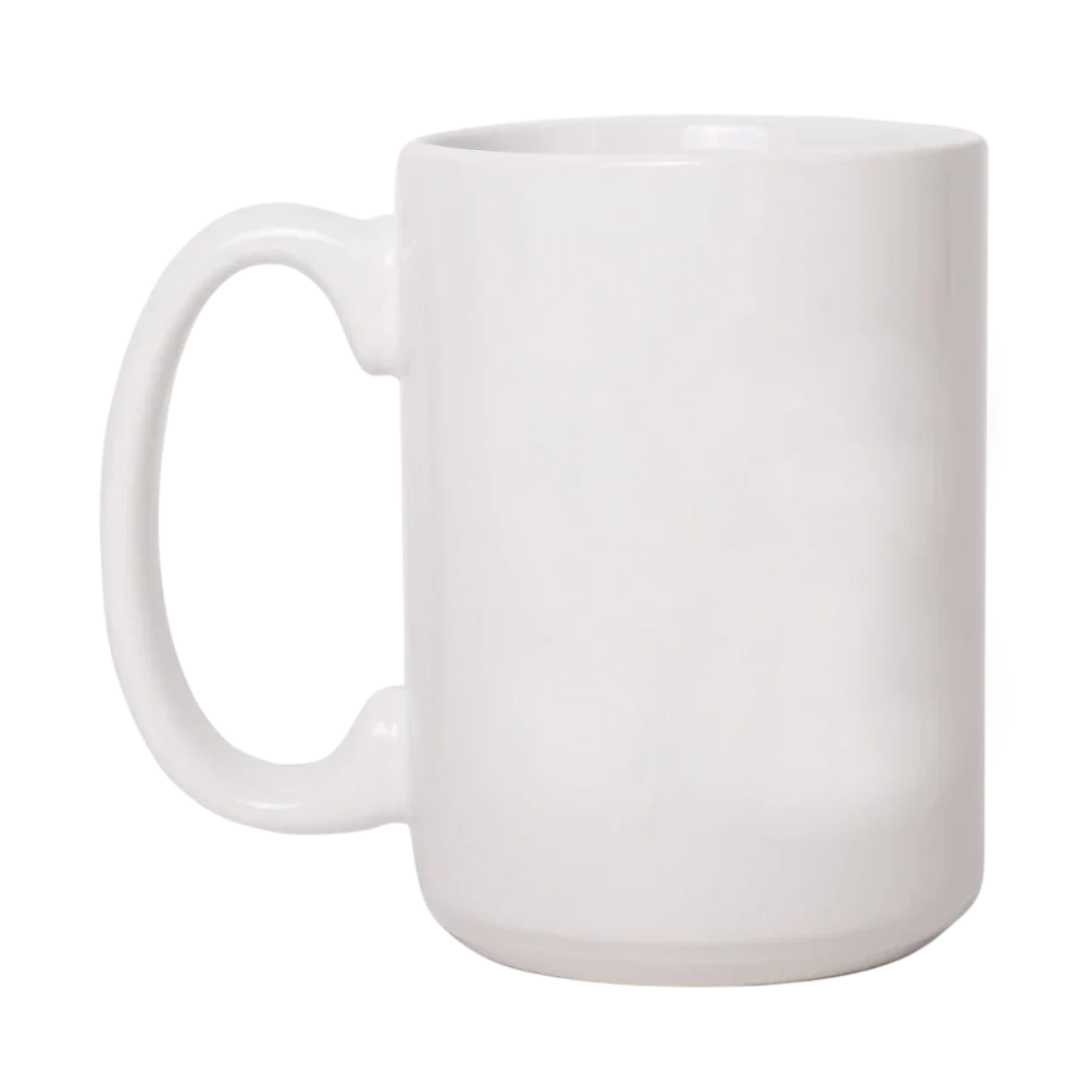15oz Ceramic Mug: White — view 3