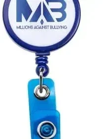 White Face Retractable Id Badge Reel — view 2