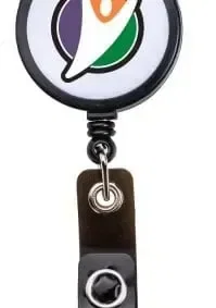 White Face Retractable Id Badge Reel — view 3