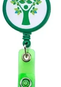 White Face Retractable Id Badge Reel — view 4