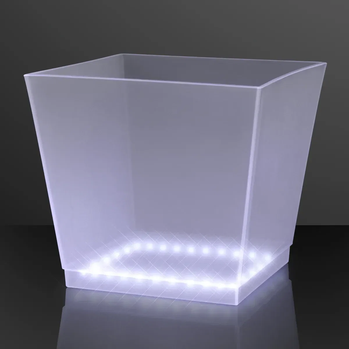 White LED Bottle Service Ice Bucket — view 2