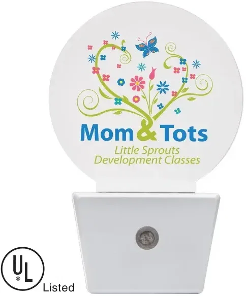 Imprinted White LED Nightlight — view 3