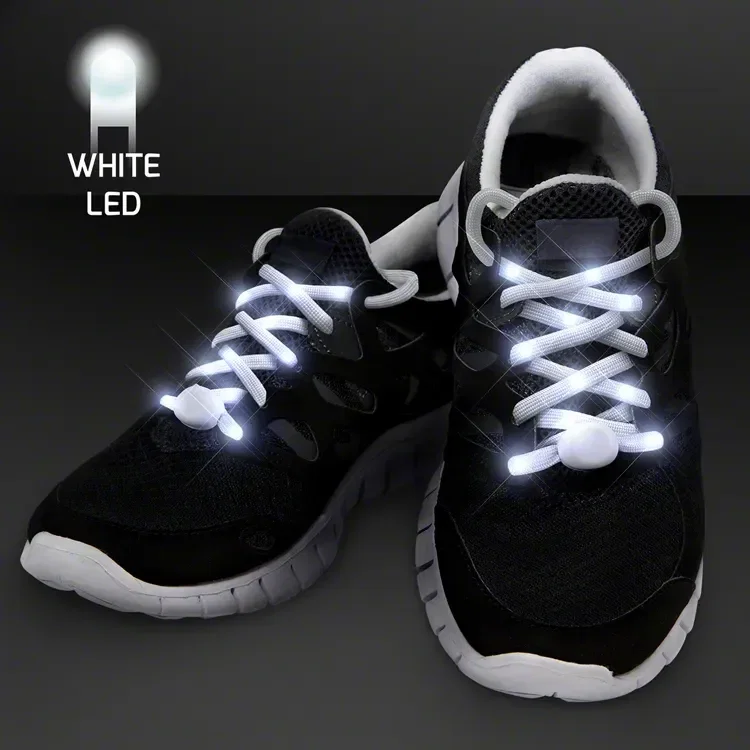 White LED Shoelaces for Night Fun Runs — view 2