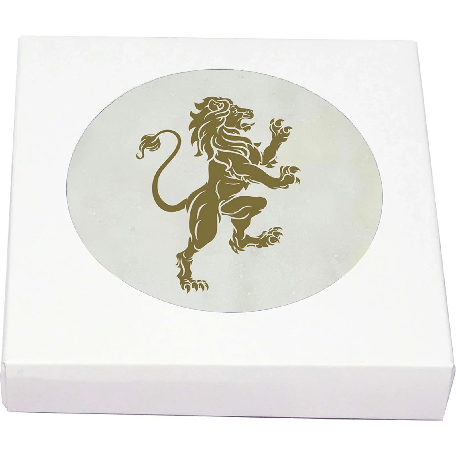 White Marble Coaster (single) — view 2