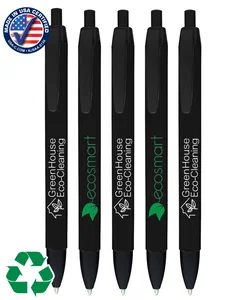Wide Body White Click Pen 