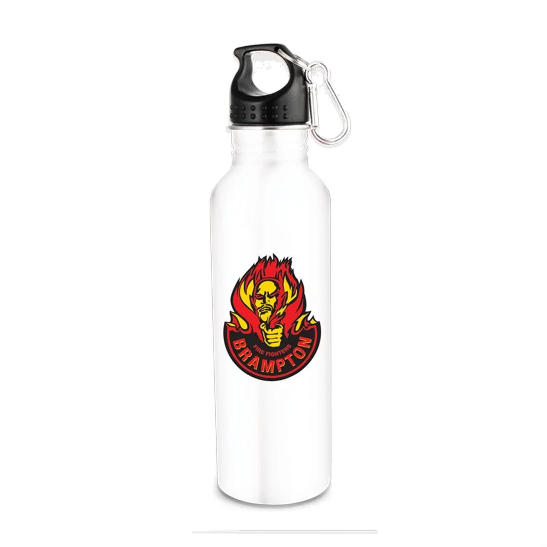 Personalized 25oz Wide Mouth Stainless Steel Carabiner Water Bottle for sales achievement awards