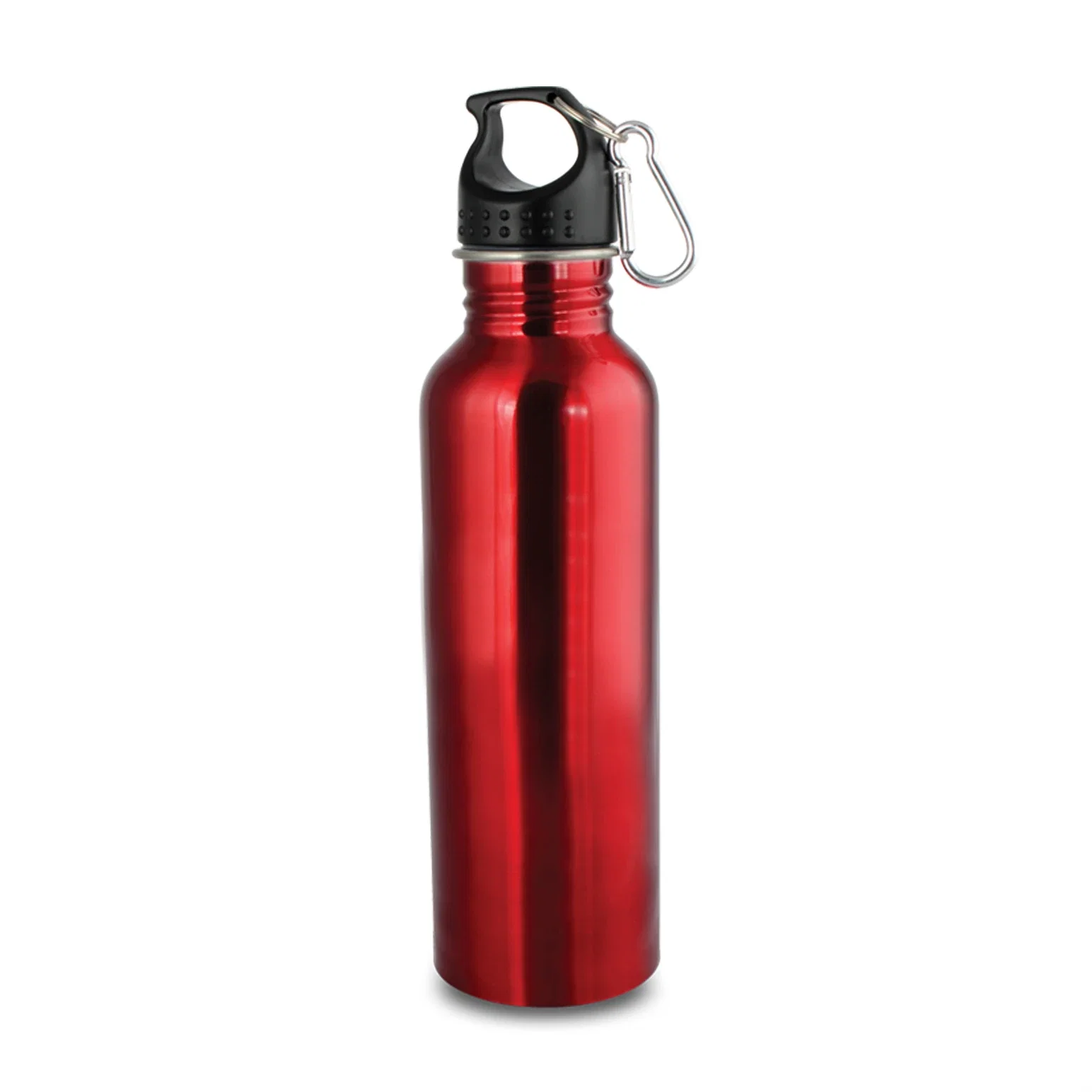 Personalized 25oz Wide Mouth Stainless Steel Carabiner Water Bottle for safety achievement programs