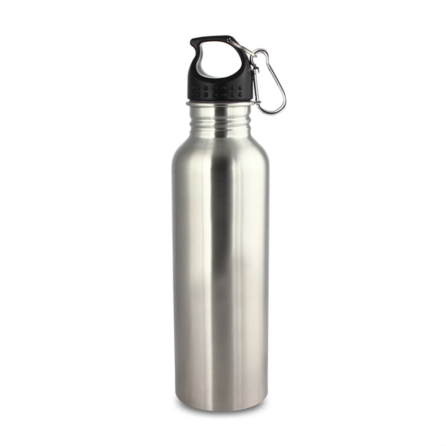Personalized 25oz Wide Mouth Stainless Steel Carabiner Water Bottle for volunteer appreciation