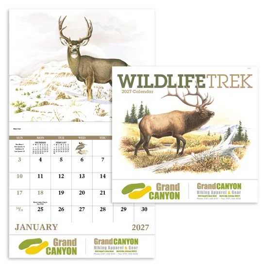 Good Value™ Wildlife Trek - Stapled Calendar