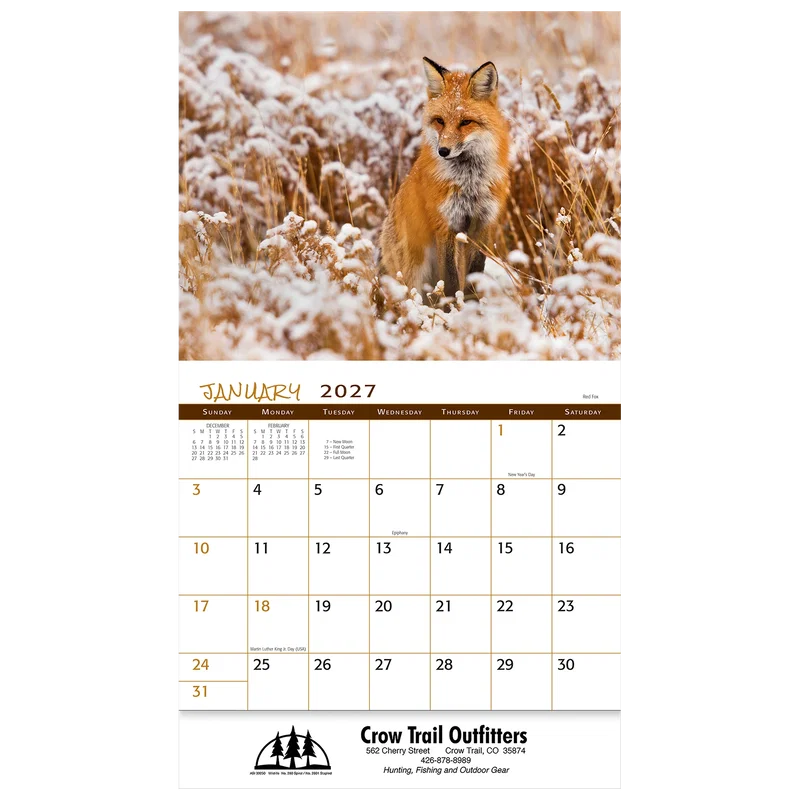 Wildlife Wall Calendar: 2025 Stapled — view 4