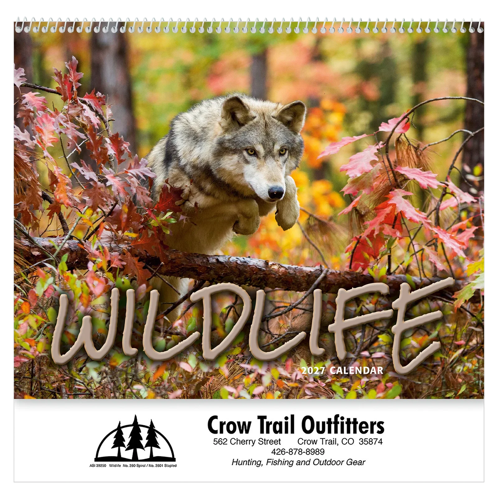 Wildlife Wall Calendar: 2025 Spiral Bound