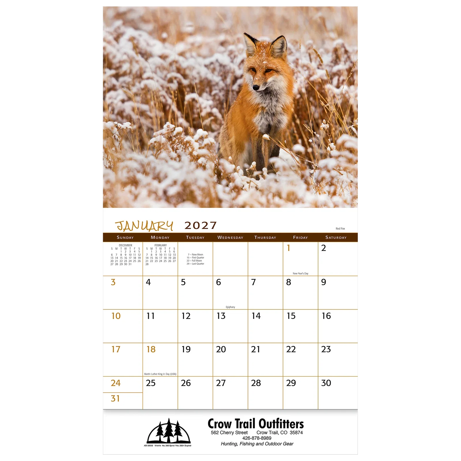 Wildlife Wall Calendar: 2025 Stapled — view 2
