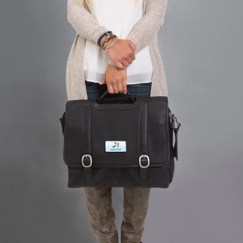 Willow Rock Leather Computer Briefcase — view 2