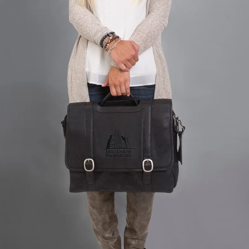 Willow Rock Leather Computer Briefcase — view 3