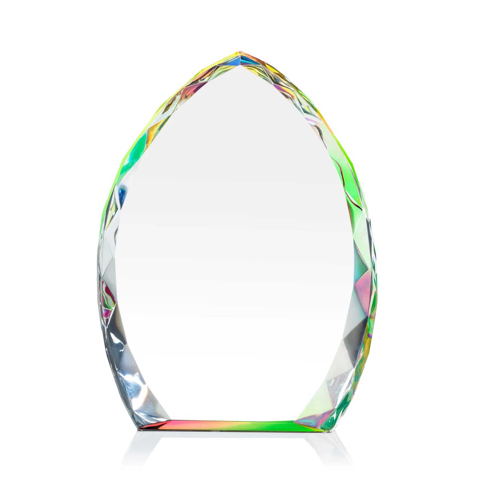Promotional Optical Crystal Arrowhead Award With Faceted Diamond Edge for company anniversary events