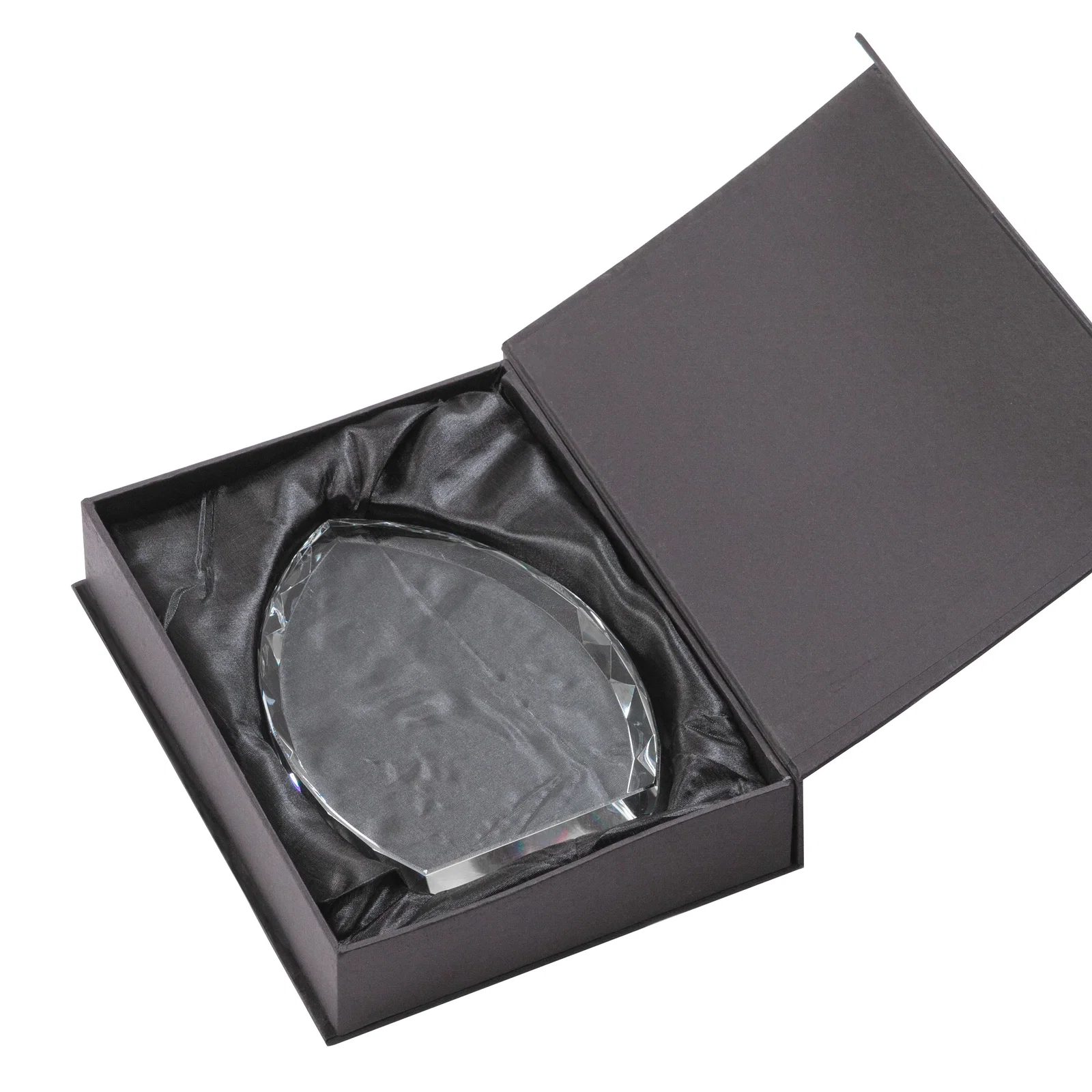 Custom Optical Crystal Arrowhead Award With Faceted Diamond Edge for retirement presentations