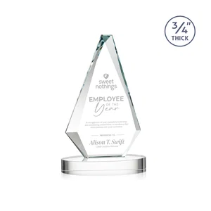 Starfire Crystal Diamond Award, 3/4 Inch Thick on Alberton Base